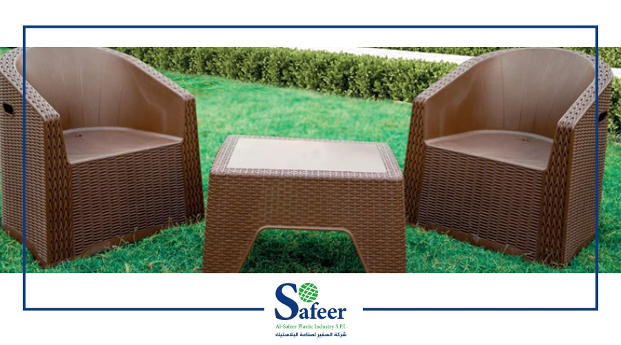 انتريهات رتان للحدائق بالترابيزة