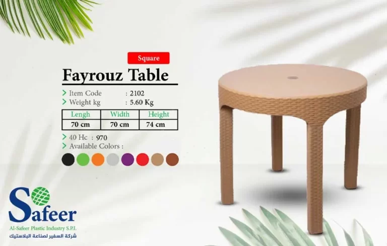 ترابيزه دائرية الفيروز