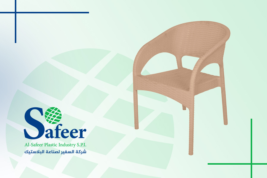 Sedia in plastica di bambù